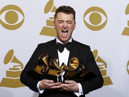 Sam Smith, con sus cuatro premios Grammy