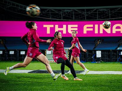 Sídney, 19 ago (EFE).- La selección española ha realizado este sábado su último entrenamiento, en el Stadium Australian, antes de la gran final del Mundial de Australia y Nueva Zelanda, en la que se medirá mañana domingo a Inglaterra. EFE/ RFEF Pablo García/ **SOLO USO EDITORIAL / SOLO DISPONIBLE PARA ILUSTRAR LA NOTICIA QUE ACOMPAÑA (CRÉDITO OBLIGATORIO)**