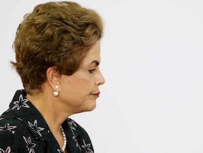 La presidenta de Brasil, Dilma Rousseff, el martes en Brasilia.