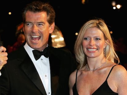 Pierce Brosnan con su hija Charlotte, en un una imagen de archivo.