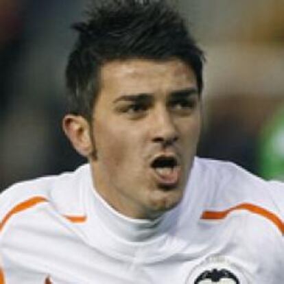 El delantero del Valencia David Villa.