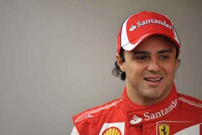 Felipe Massa, ayer en las instalaciones del circuito belga de Spa-Francorchamps.