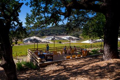 Los viñedos Joseph Phelps Vineyards, en St. Helena, en el vall de Napa (California).