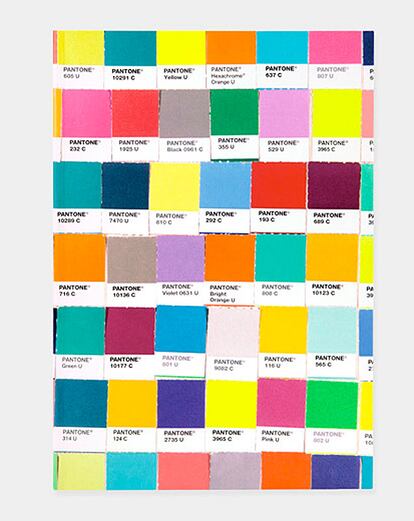 Cuaderno Pantone de la tienda del MOMA. Precio: 7,45 euros aprox. (9,95 dólares). 