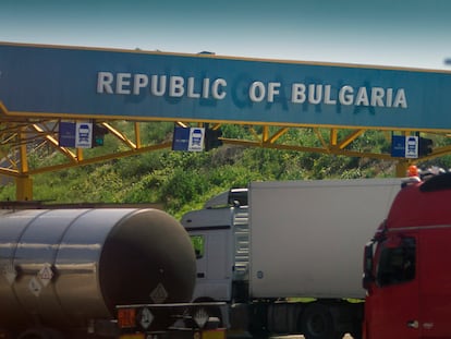 Frontera internacional entre Rumanía y Bulgaria.