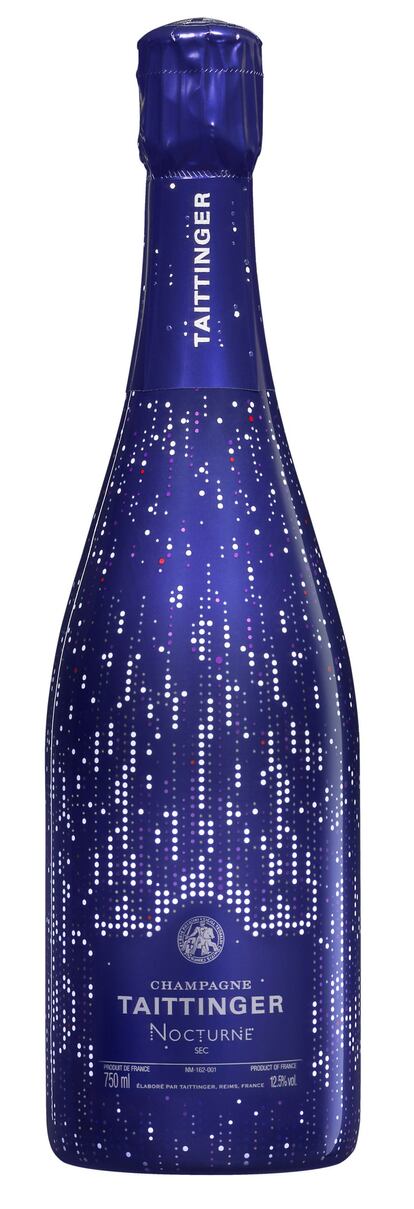 La casa Taittinger estrena esta Navidad una nueva botella Nocturne, enfundada con la colección Lights in the night. Se trata de un champán seco, elaborado con un 40% de chardonnay y un 60% de pinot noir y pinot meunier. Precio:52 euros.