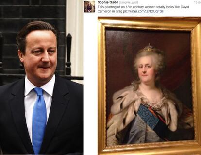 David Cameron y Catalina la Grande.