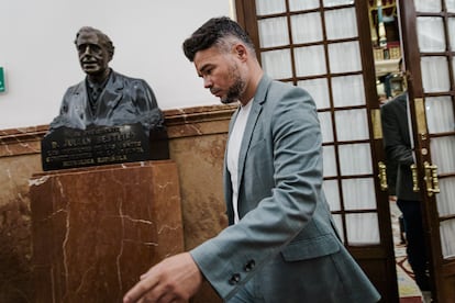 El diputado de ERC, Gabriel Rufián, en el Congreso de los Diputados el 19 de junio.