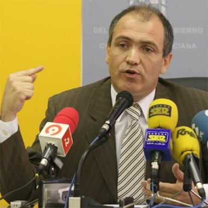 Antoni Bernabé compareció ayer en la sede de la delegación del Gobierno en Valencia.