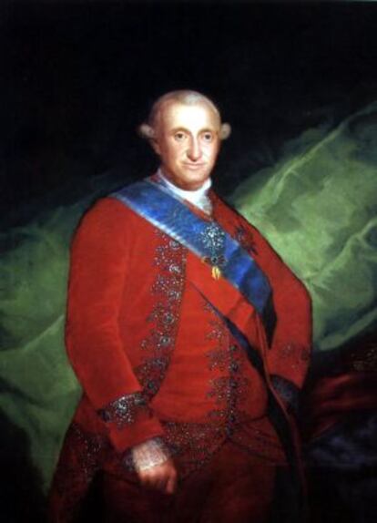 A portrait of King Charles IV by Goya.