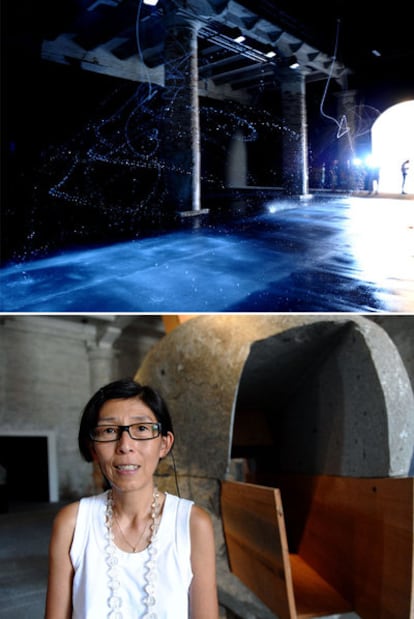 Las fuentes iluminadas de Olafur Eliasson, y la arquitecta japonesa Kazuyo Sejima.