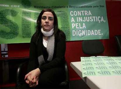 Claudia Belchior, activista del movimiento Ciudadanía por el Sí.