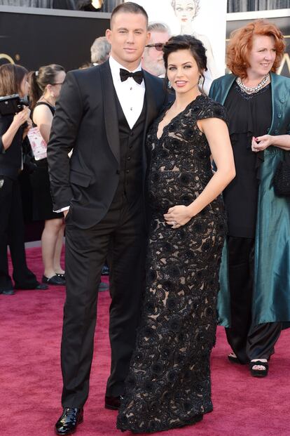 Channing Tatum, el hombre más sexy según la revista People y futuro papá, acudió acompañado por su esposa Jenna Dewan.