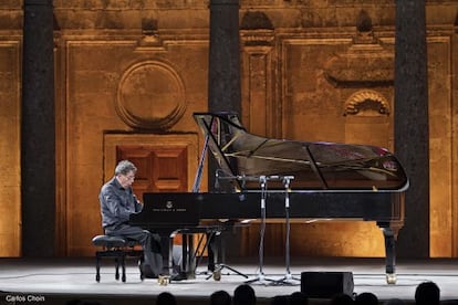 El compositor Philip Glass, en el Festival de Granada en la edición de 2014.