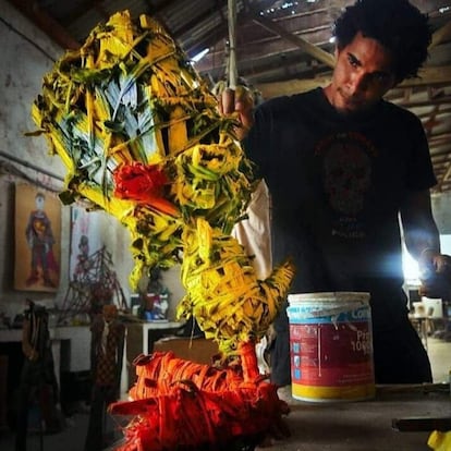 El artista cubano Luis Manuel Otero Alcántara.