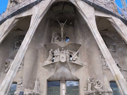 Fachada de la Pasión de la Sagrada Familia.