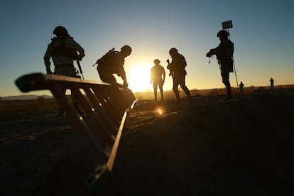 Miembros de la Guardia Nacional en Ciudad Juárez, México, el 6 de febrero de 2025.