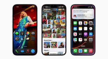 Sistema operativo iOS 18 de Apple