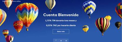 Nueva página web de Openbank.