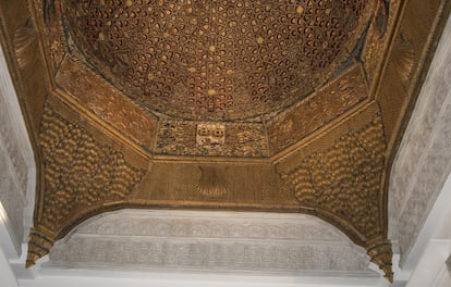 Techumbre del Palacio de Torrijos expuesta en el Museo Arqueolgico Nacional, imagen cedida por el Museo Arqueolgico Nacional.