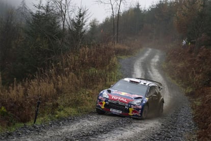 Sebastian Loeb, en la segunda etapa del Rally de Gran Bretaña.