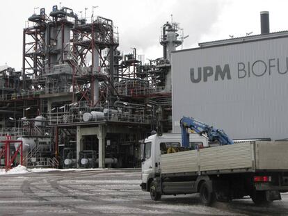 Una planta de biocombustibles de UPM en Finlandia.