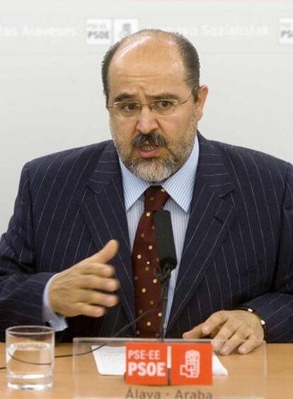 El secretario general del PSE alavés, Juan Carlos Prieto.