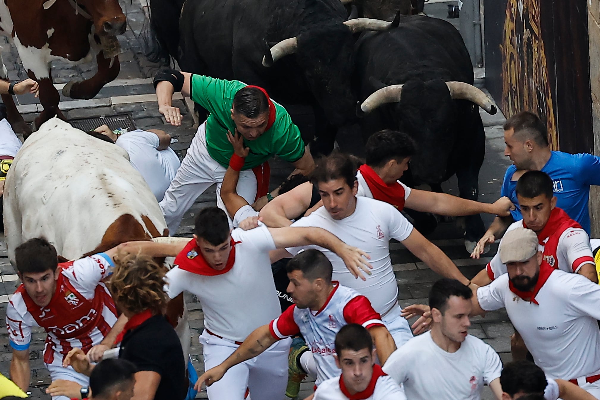 Tercer encierro de San Fermín 2026, en imágenes