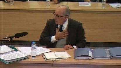 El expresidente de Bankia Rodrigo Rato, el año pasado durante el juicio.