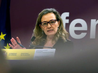 a delegada del Gobierno contra la Violencia de Género, Victoria Rosell, comparece este jueves para informar de los datos de feminicidios de 2022.