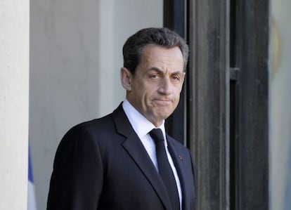 El presidente franc&eacute;s Nicol&aacute;s Sarkozy (en el Palacio del El&iacute;seo