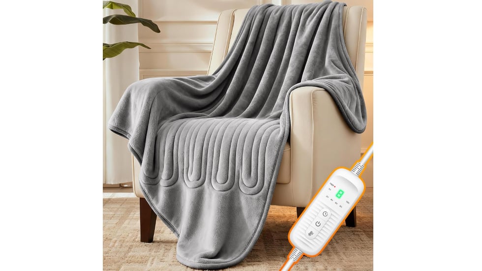 Manta eléctrica de tamaño XXL con nueve niveles de intensidad.