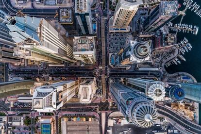 'Concrete Jungle': vista aérea de Dubai.