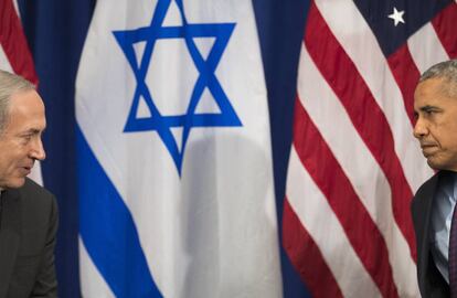 Encuentro de Netanyahu (izquierda) y Obama en Nueva York, el pasado mes de septiembre. 