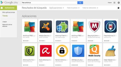 En este aspecto, hay que aplicar el sentido común. Marcas establecidas como Symantec, Panda, Kaspersky o AVG ofrecen soluciones completas. Google Play está lleno de otras que se disfrazan con los colores de estas, cambian un poco el nombre e intentan colarse con más o menos ingenio. En este sentido, no es que no debas instalar un antivirus, pero comprueba que el que te estás descargando viene de la fuente oficial.