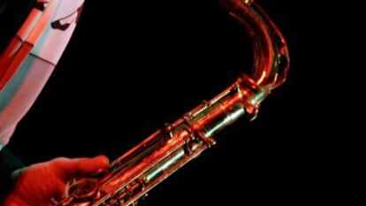 Gato Barbieri, durante una actuación en Santo Domingo, el 15 de septiembre de 2006.