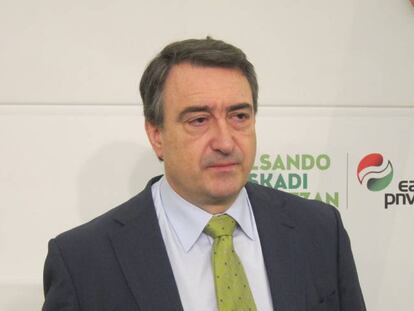 El portavoz del PNV en el Congreso de los Diputados, Aitor Esteban.