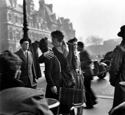 El beso frente al Hôtel de ville, 1950