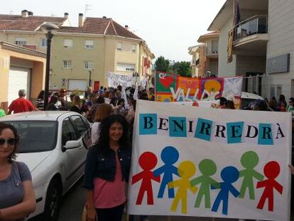 Participantes a la Trobada d&rsquo;Escola en Valenci&agrave; celebrada en Benirredr&agrave;. 