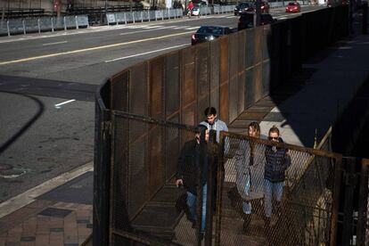 Vallas de seguridad, este mi&eacute;rcoles, en el centro de Washington