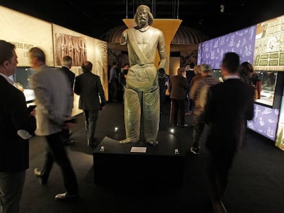 Una perspectiva de la exposición del Marq.