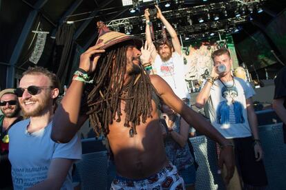 Asistentes al festival Rototom.