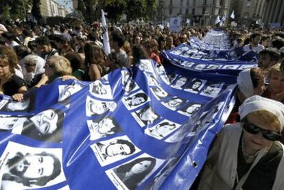 Manifestación organizada por las Madres de la Plaza de Mayo, el miércoles.