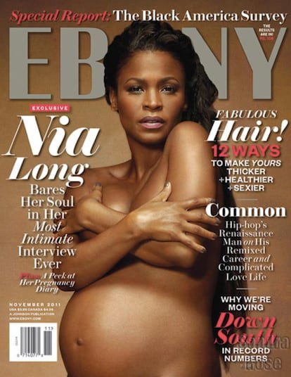 En noviembre de 2011, la actriz Nia Long, entonces de 41 años, aparecía en la portada de la revista 'Ebony'.