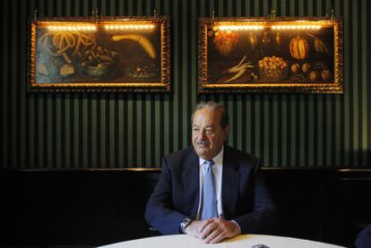 Carlos Slim, empresario mexicano fundador del grupo Carso y segundo hombre más rico del mundo, en entrevista en 2008.