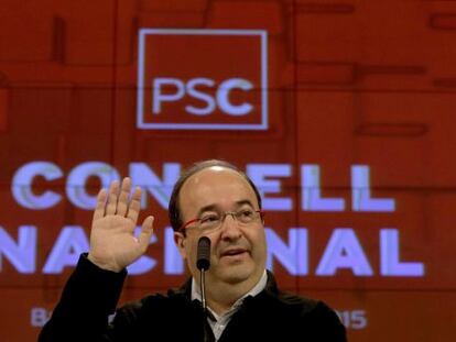 Iceta, al consell nacional del PSC.