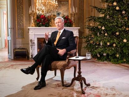 El rey Felipe de Bélgica ofrece su tradicional discurso de Nochebuena.