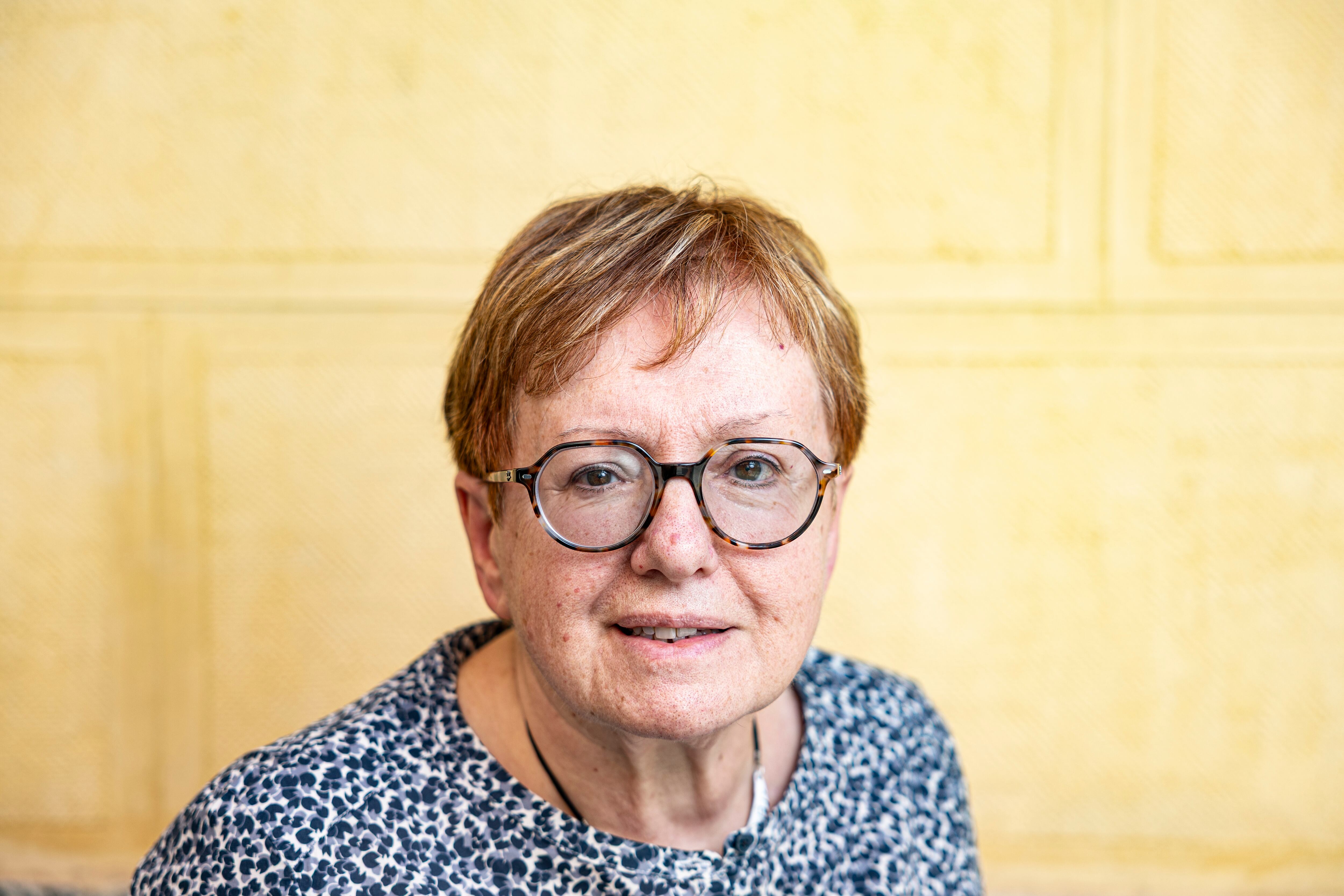 Amapola Peiró, nieta del ministro anarquista de la República Juan Peiró, retratada en Madrid el 7 de octubre de 2025.