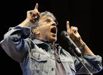 Caetano Veloso, el viernes durante su actuación en Madrid.