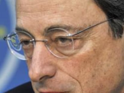 El presidente del BCE, Mario Draghi, en la sede de la institución monetaria.